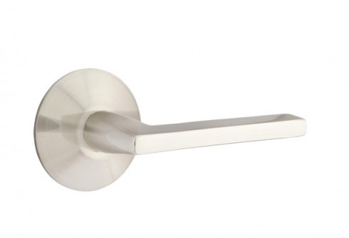 Emtek Helios Lever Square Rosette Passage LH, Satin Nickel
