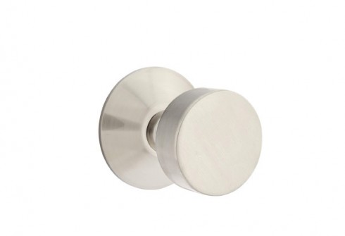 Emtek Round Knob Modern Rosette Privacy LH, Satin Nickel