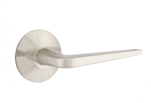 Emtek Athena Lever Modern Rosette Privacy RH, Satin Nickel