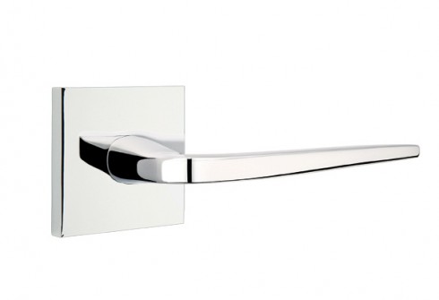 Emtek Athena Lever Modern Rosette Passage LH, Polished Chrome