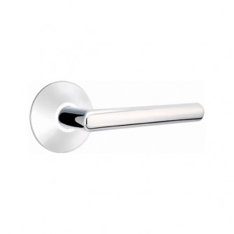 Emtek Stuttgart Lever Modern Rosette Passage RH, Polished Chrome