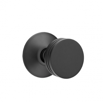 Emtek Round Knob Modern Rosette Dummy, Flat Black