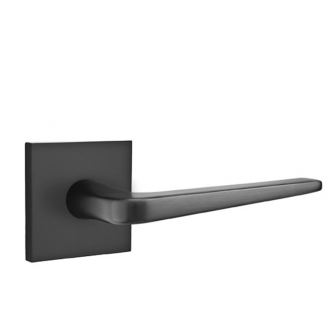 Emtek Athena Lever Square Rosette Dummy, Flat Black