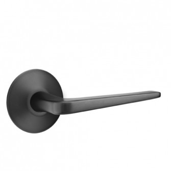 Emtek Athena Lever Modern Rosette Dummy, Flat Black