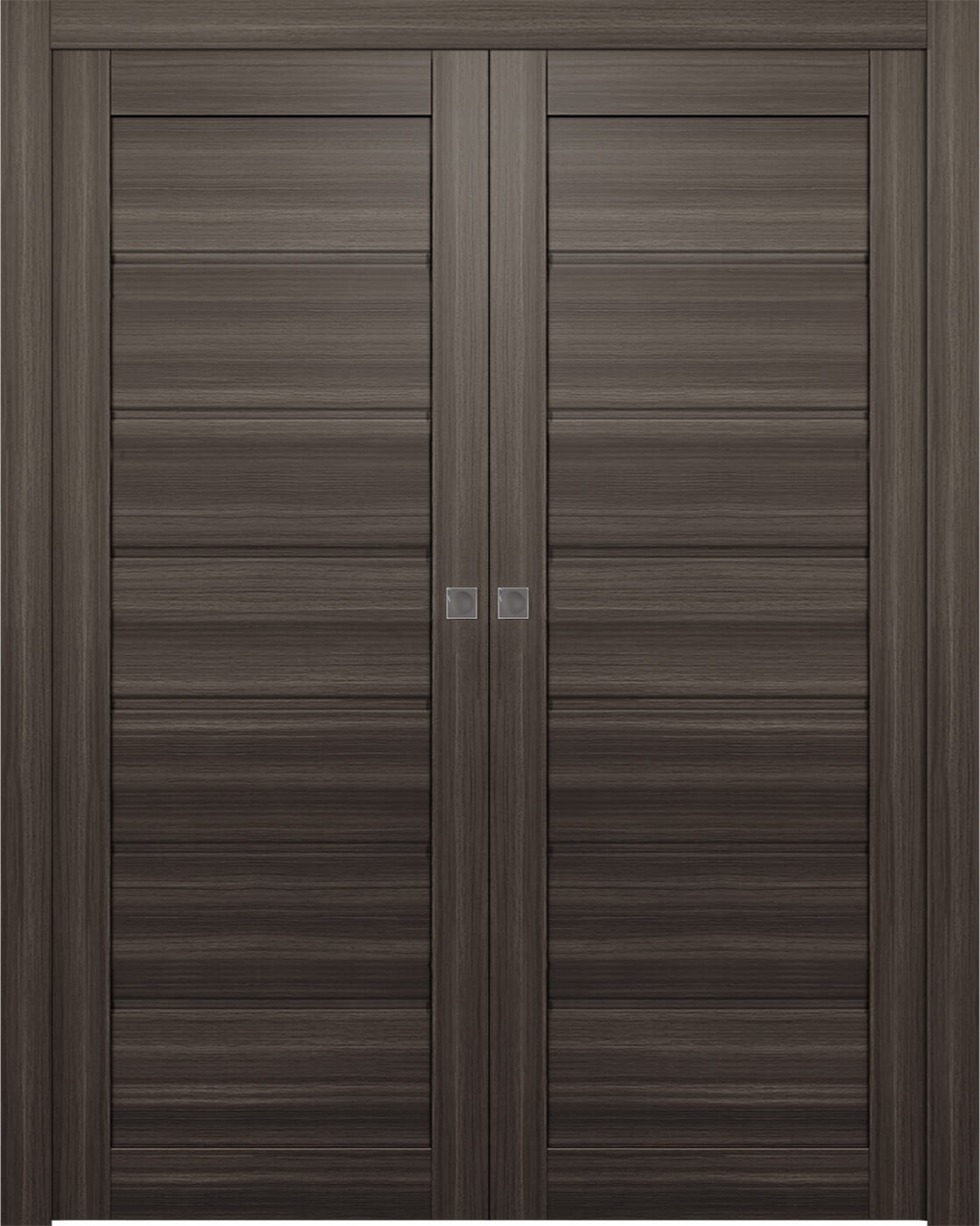 Alda Gray Oak Double pocket doors