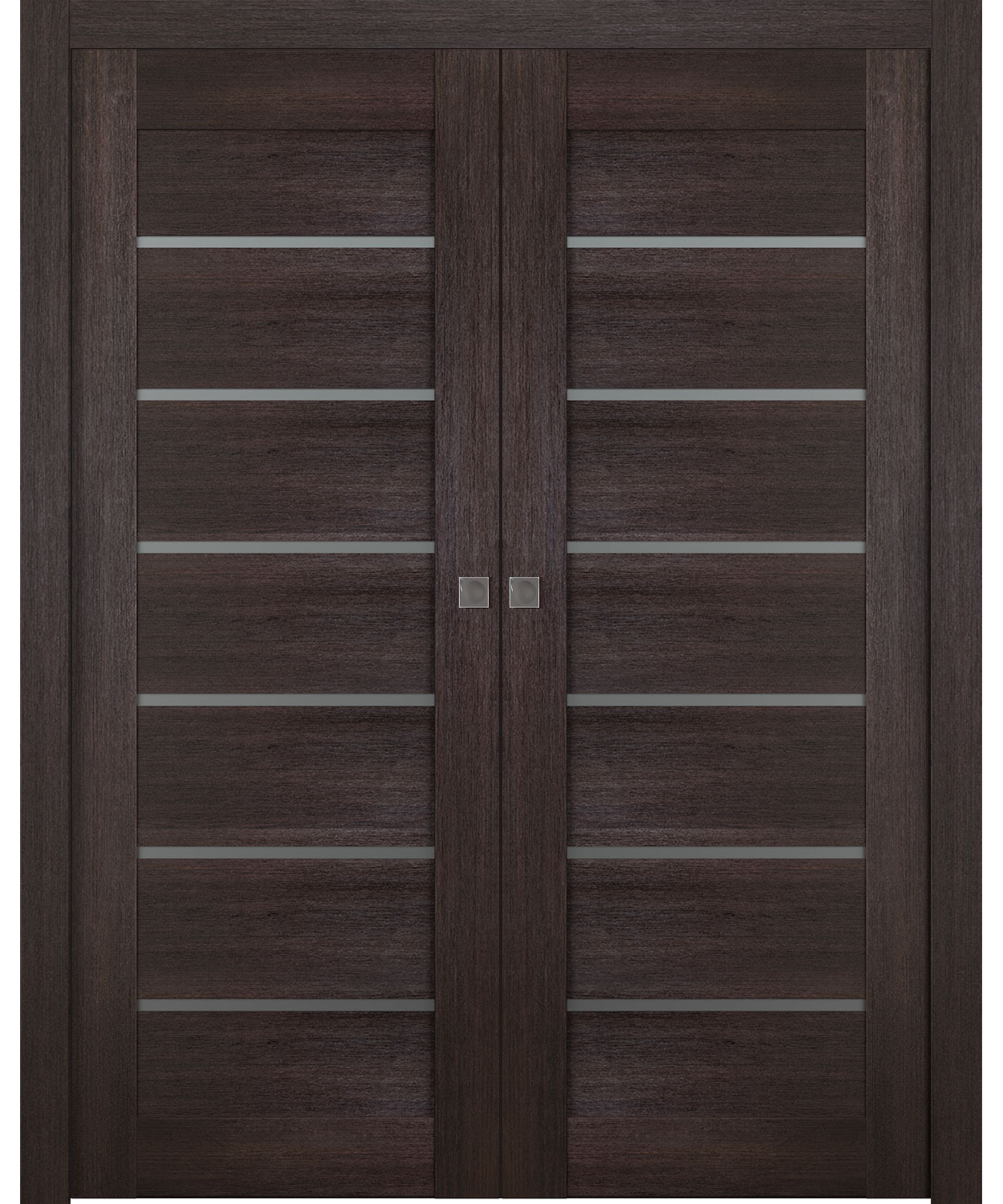 Avon 07-02 Vetro Veralinga Oak Double pocket doors