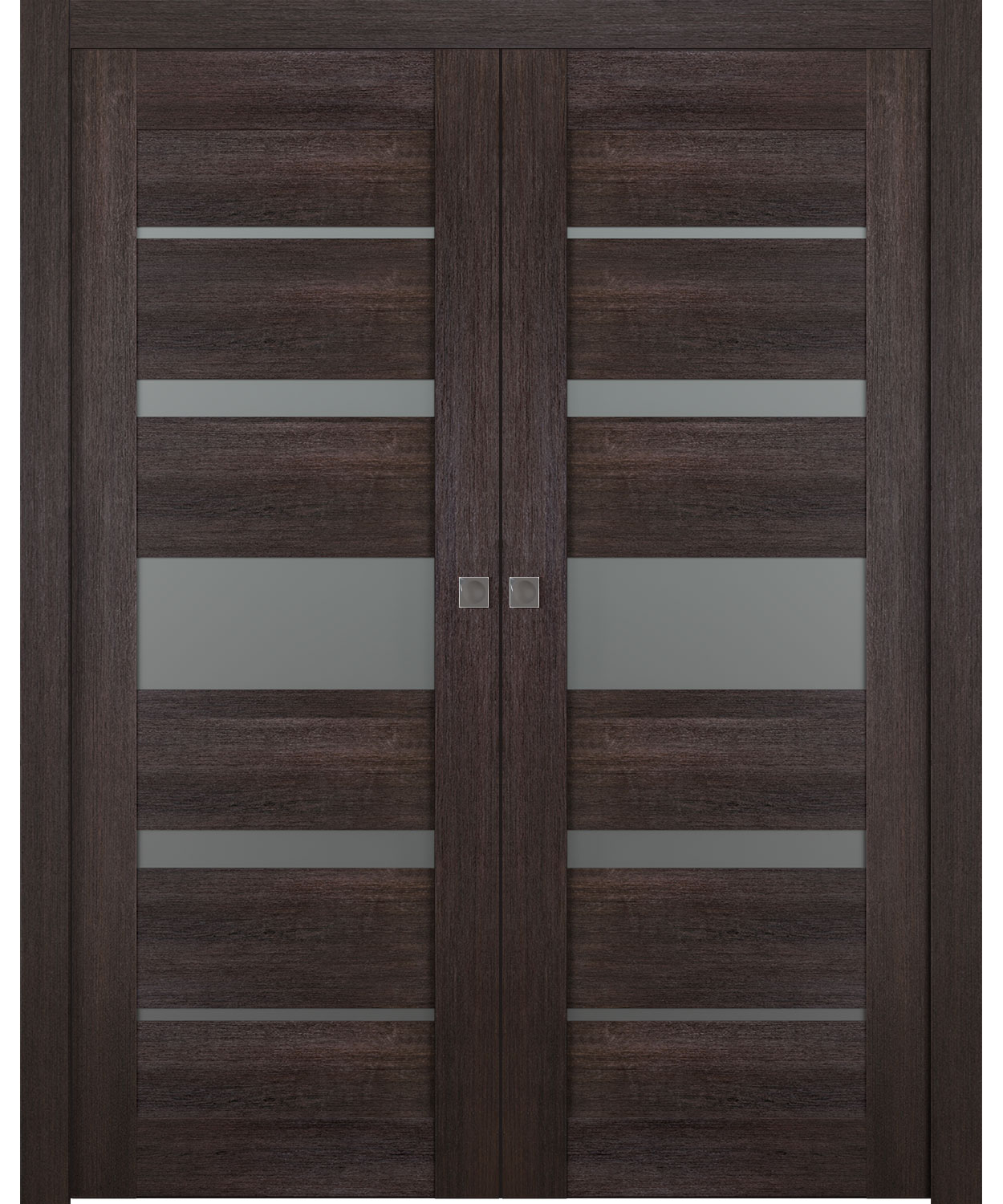 Avon 07-03 Vetro Veralinga Oak Double pocket doors