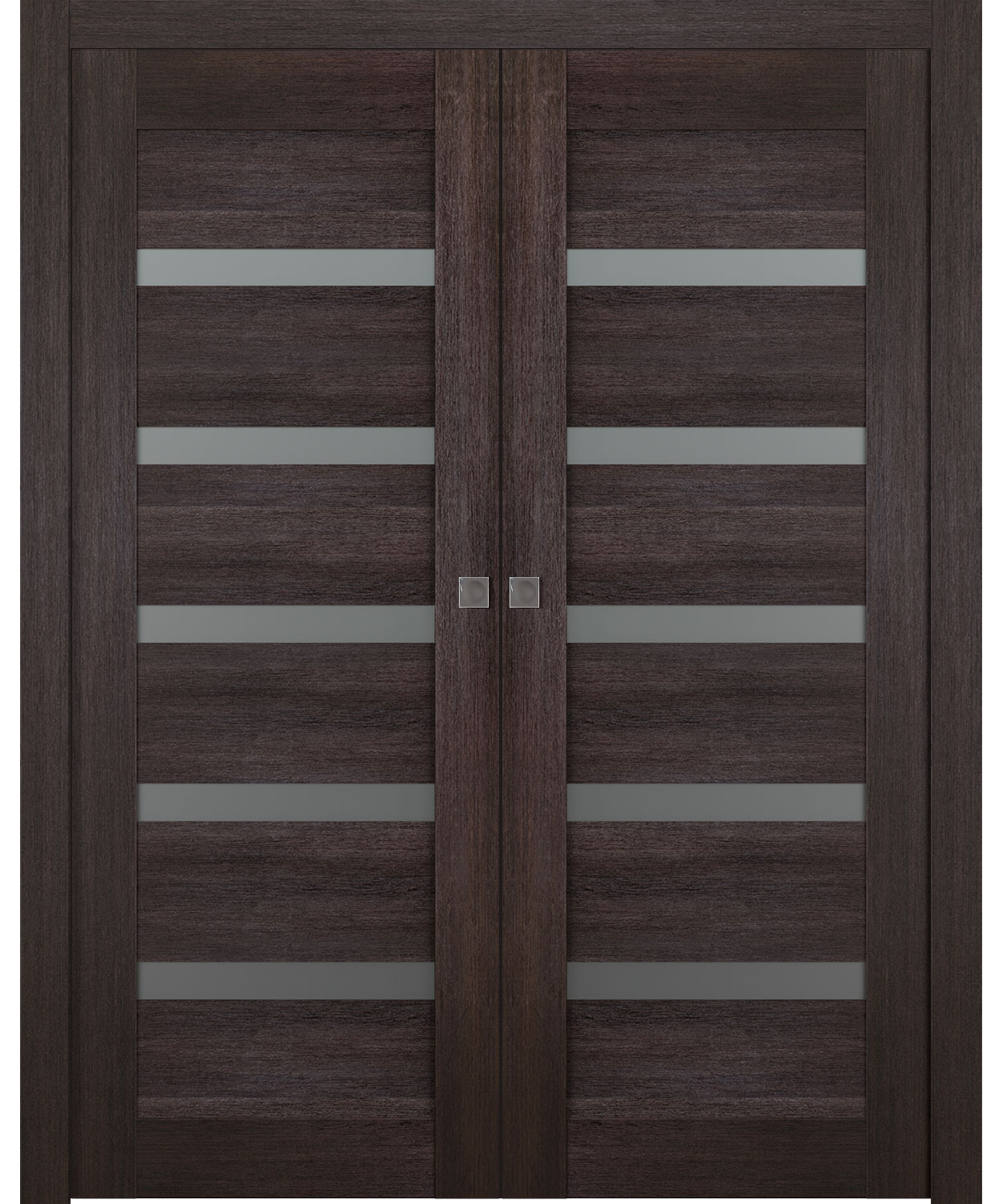 Avon 07-04 Vetro Veralinga Oak Double pocket doors