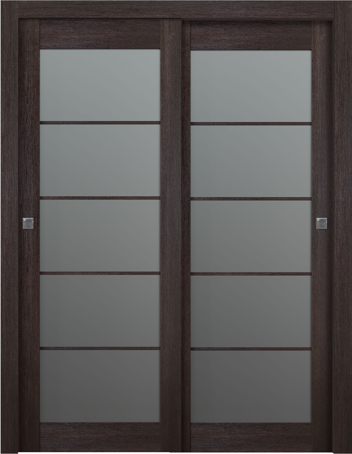 Avon 5 Lite Vetro Veralinga Oak Bypass doors