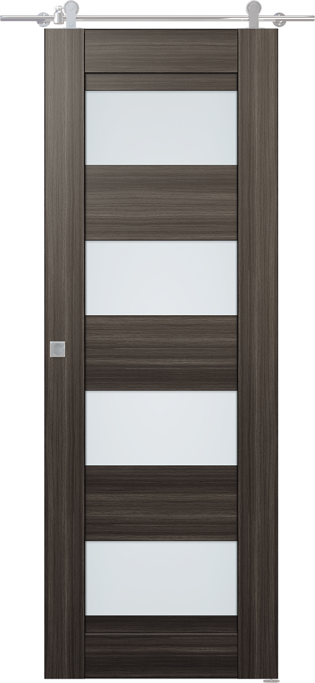 Della Vetro Gray Oak Barn doors