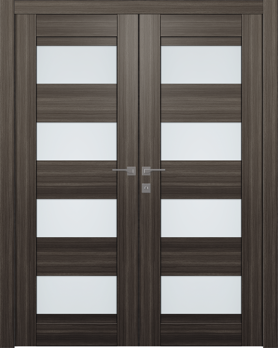 Della Vetro Gray Oak Double doors