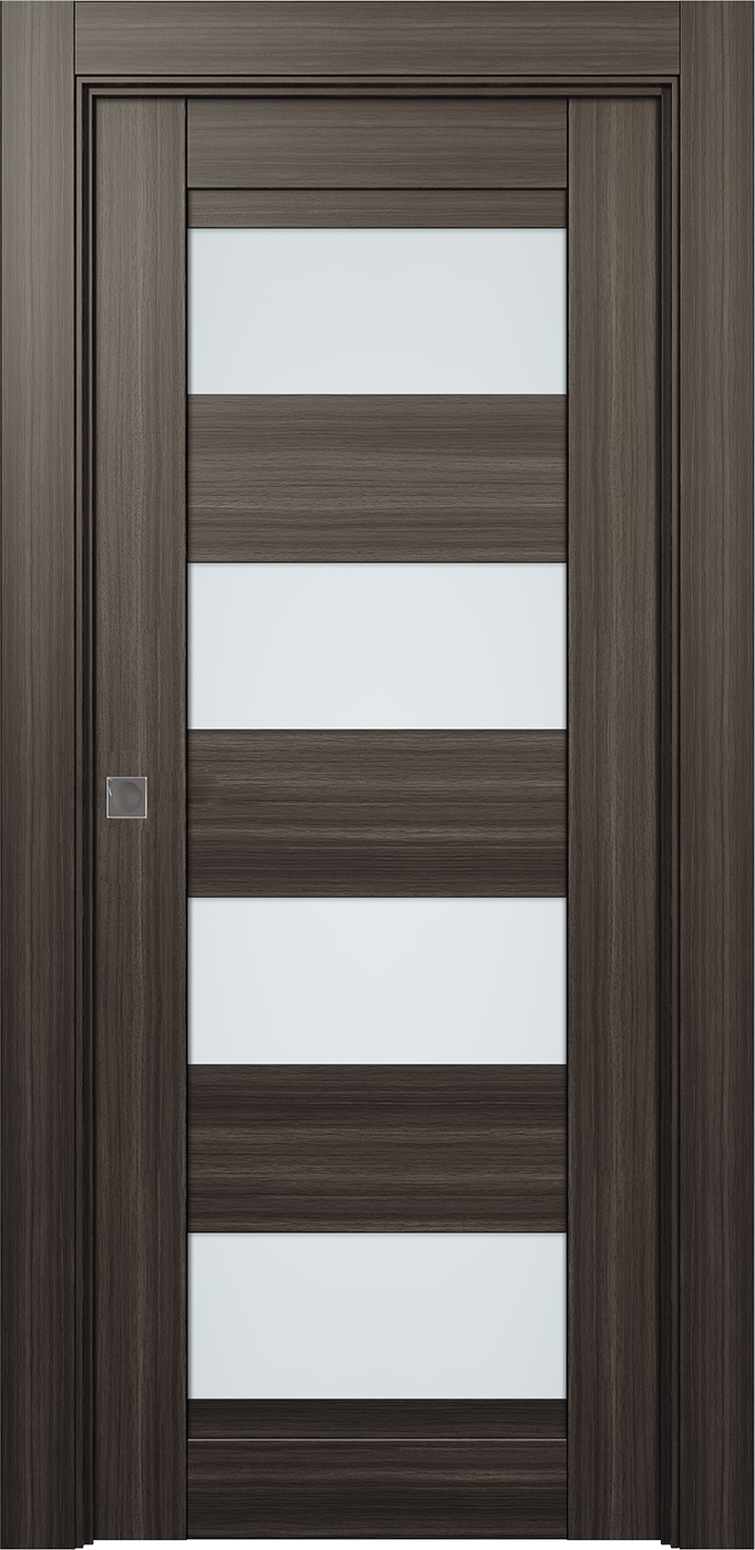 Della Vetro Gray Oak Pocket doors