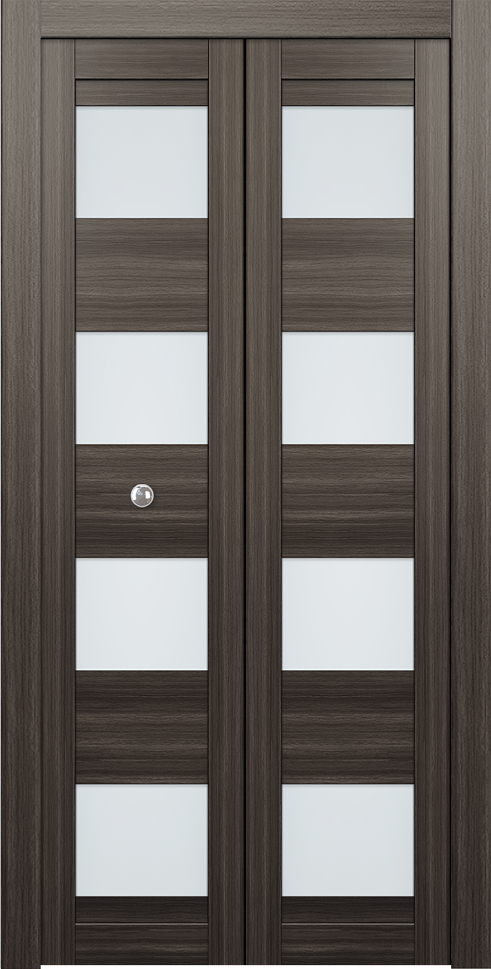 Della Vetro Gray Oak Bi-folding doors