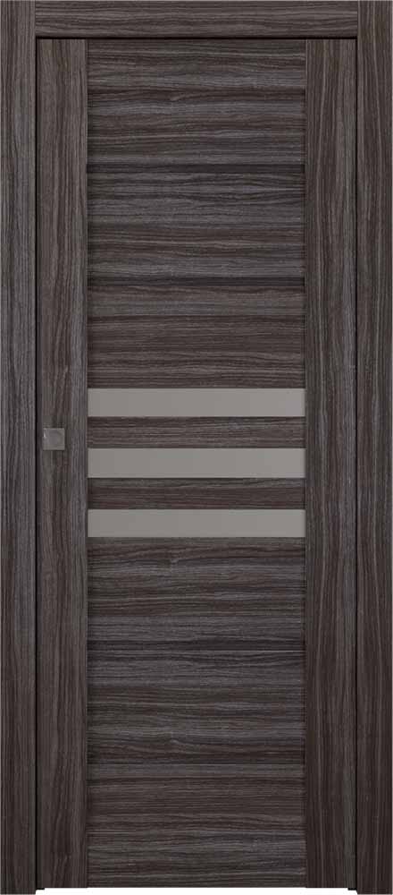 Dome Vetro Gray Oak Pocket doors