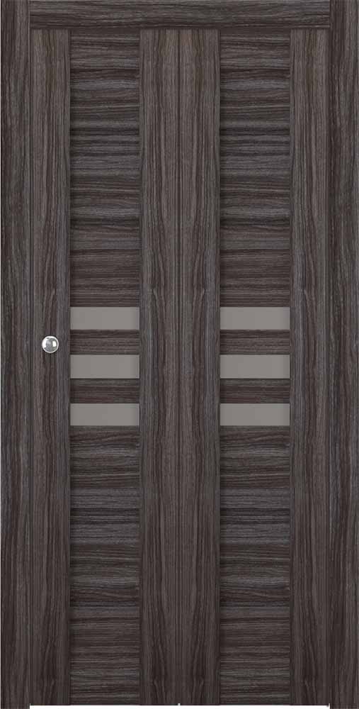Dome Vetro Gray Oak Bi-folding doors