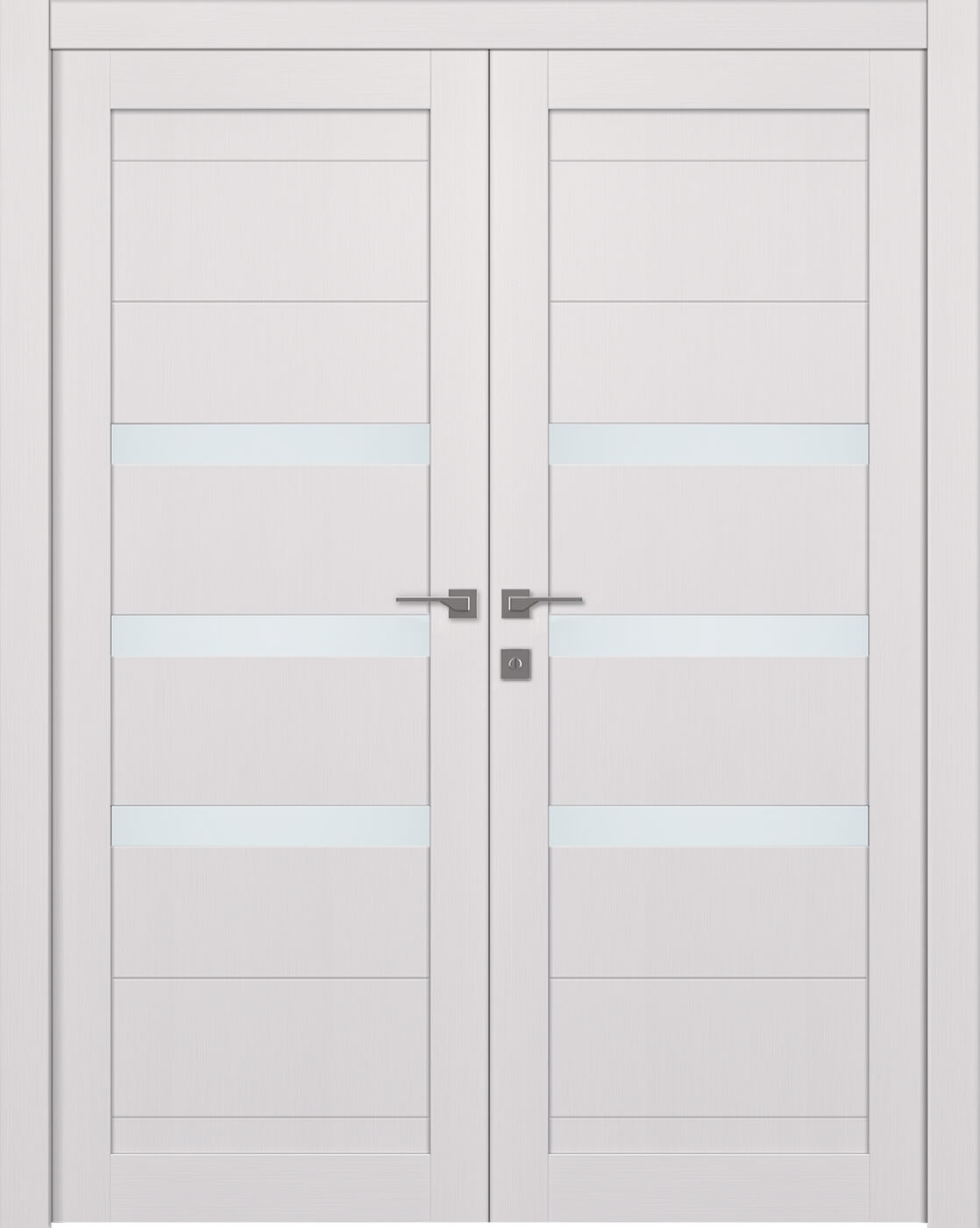 Dora Vetro Bianco Noble Double doors