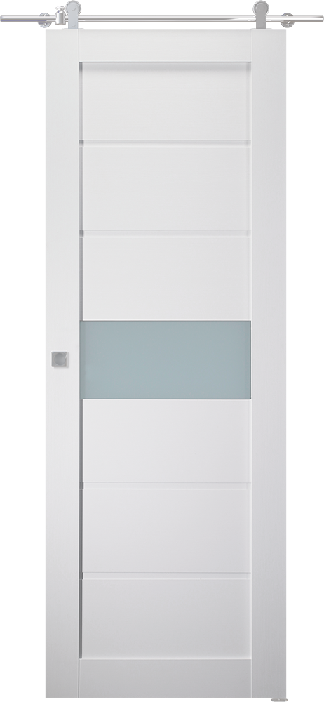 Edna Vetro Bianco Noble Barn doors