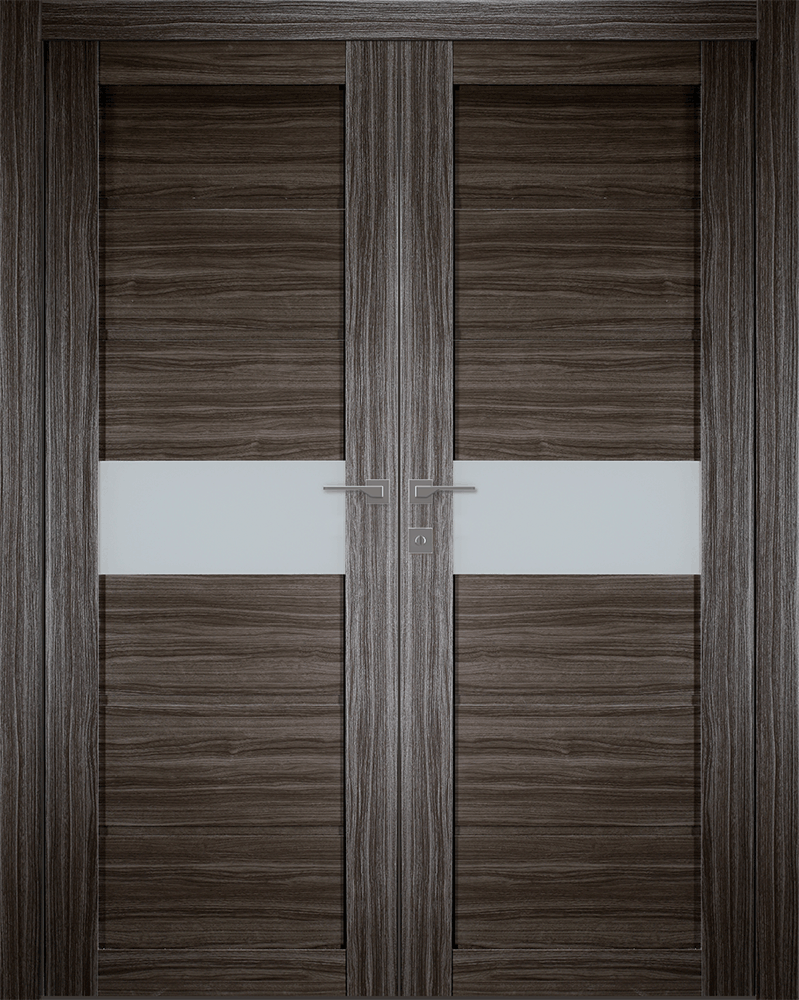 Edna Vetro Gray Oak Double doors