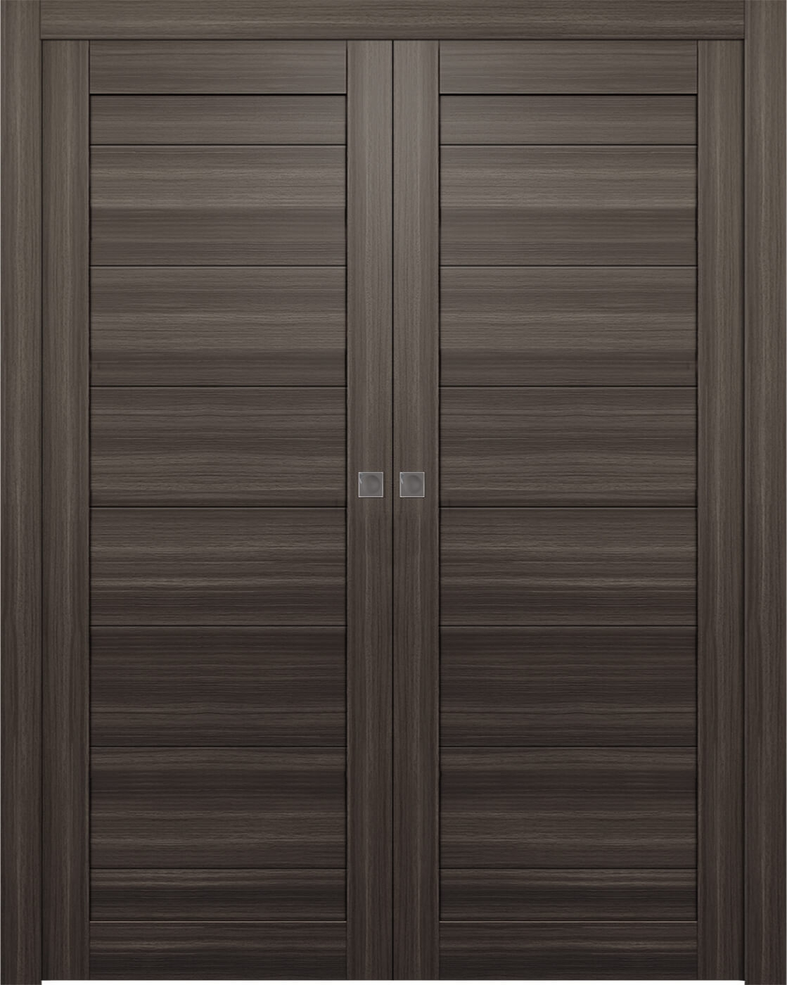 Ermi Gray Oak Double pocket doors