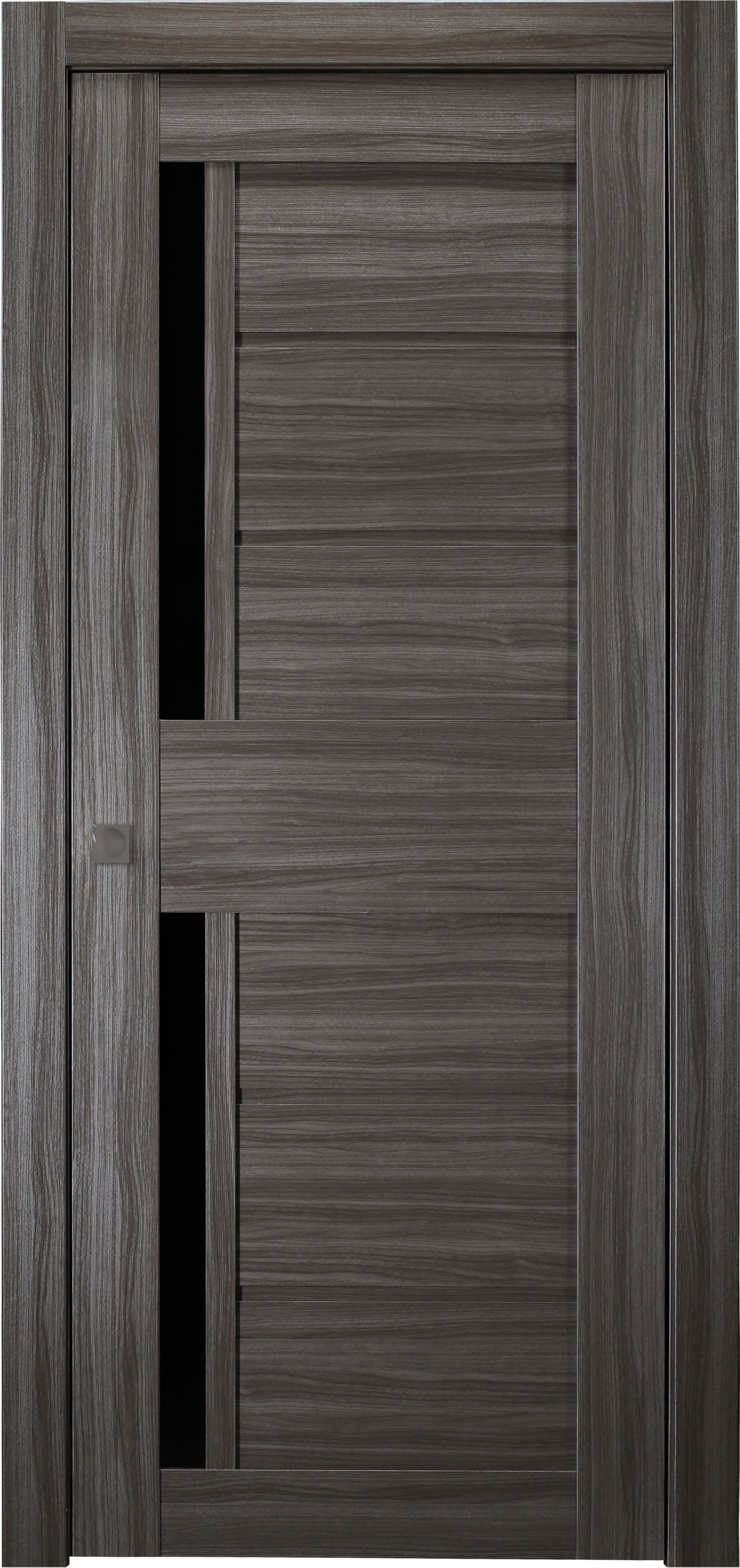Esta Bl Vetro Gray Oak Pocket doors
