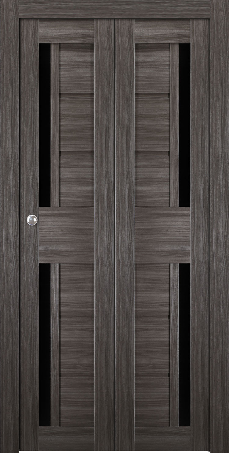 Esta Bl Vetro Gray Oak Bi-folding doors