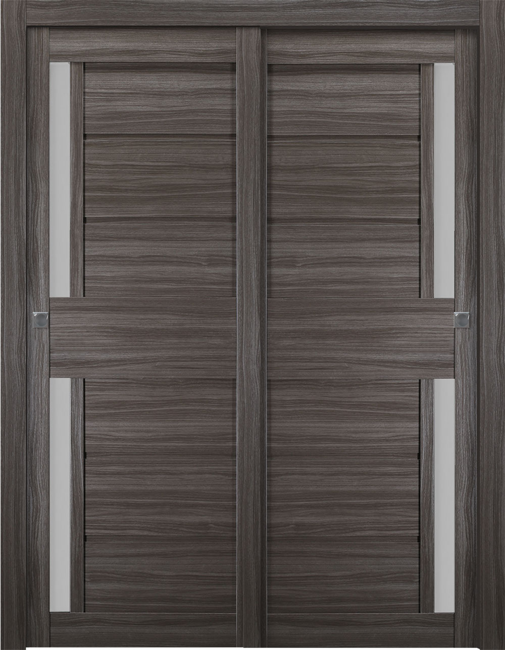 Esta Vetro Gray Oak Bypass doors