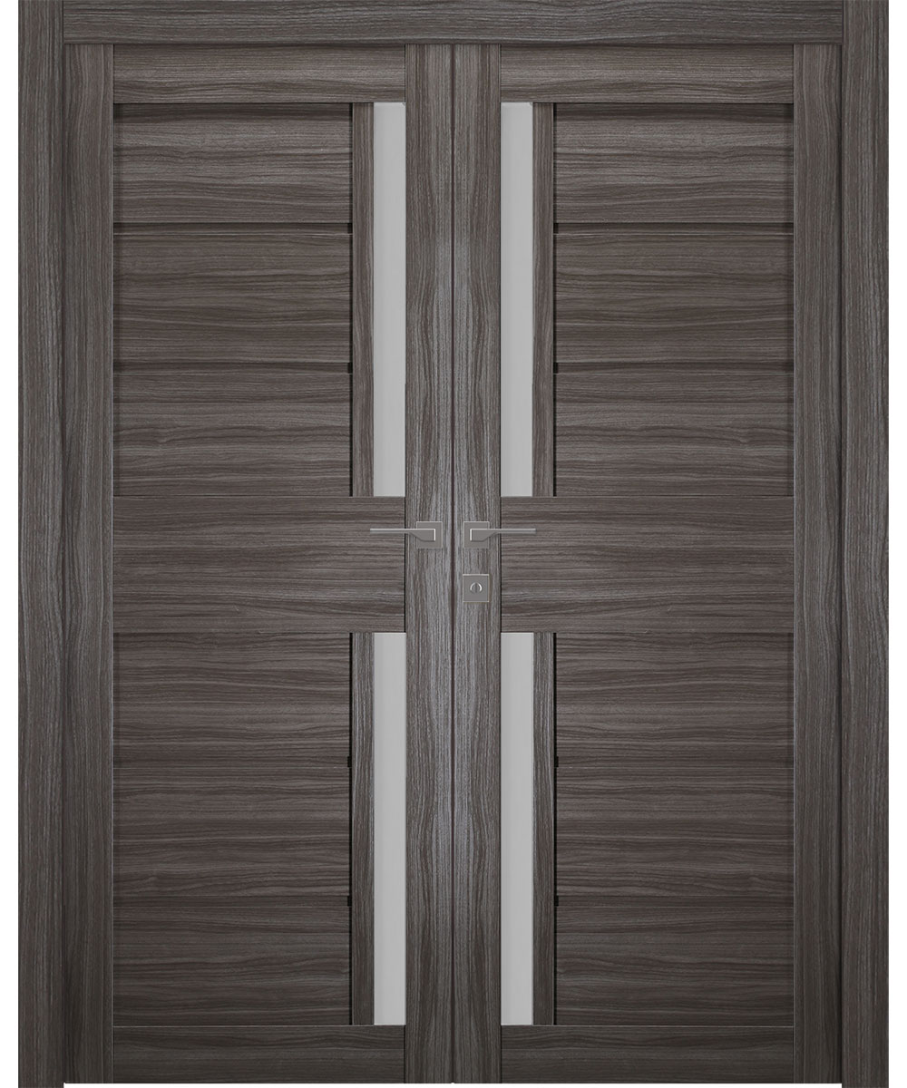 Esta Vetro Gray Oak Double doors