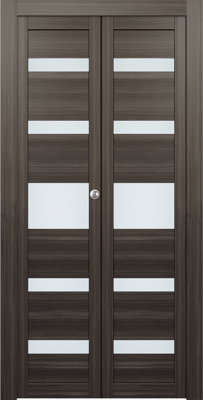 Gina Vetro Gray Oak Bi-folding doors