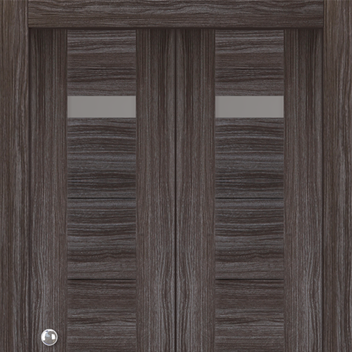 Imma Vetro Gray Oak Bi-folding doors