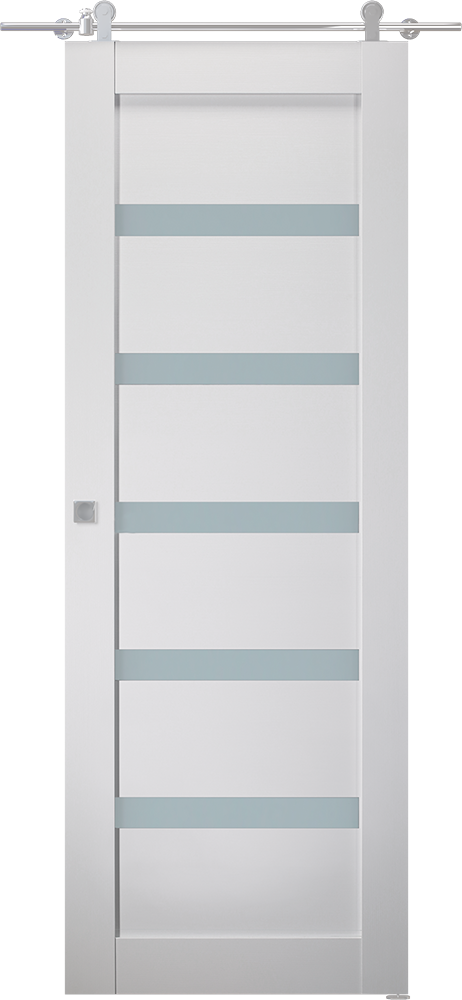 Leora Vetro Bianco Noble Barn doors