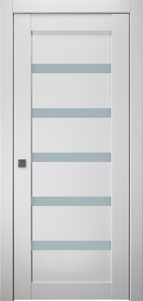 Leora Vetro Bianco Noble Pocket doors