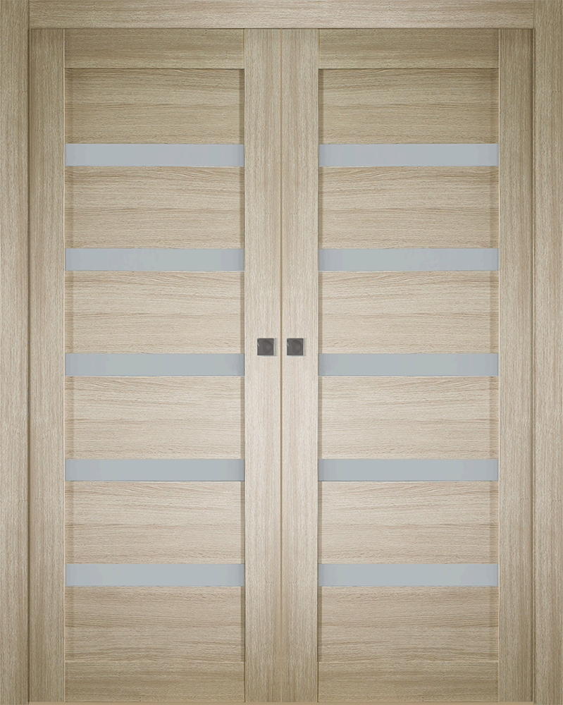 Leora Vetro Shambor Double pocket doors