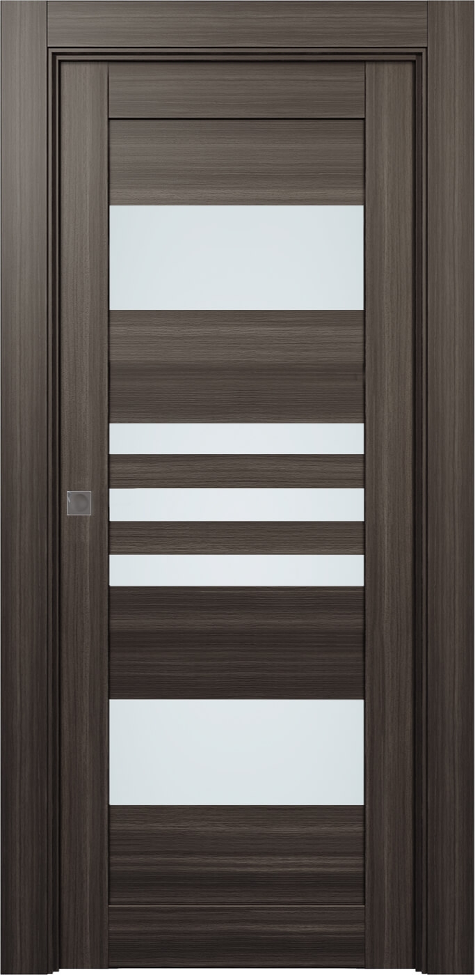 Leti Vetro Gray Oak Pocket doors