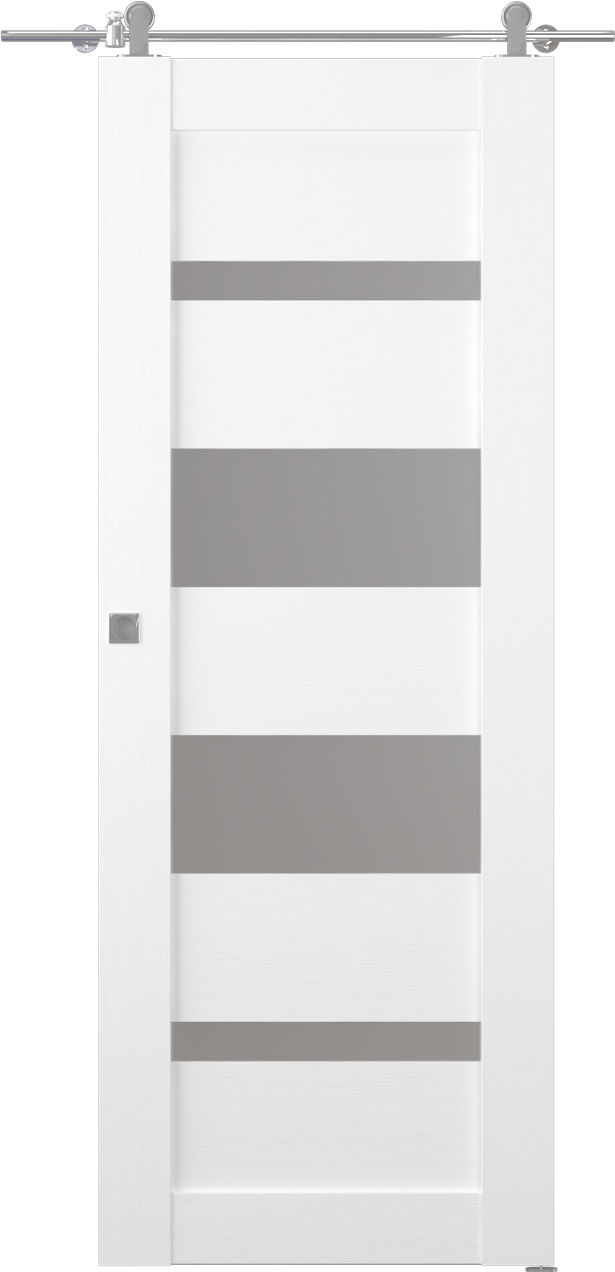 Mirella Vetro Bianco Noble Barn doors