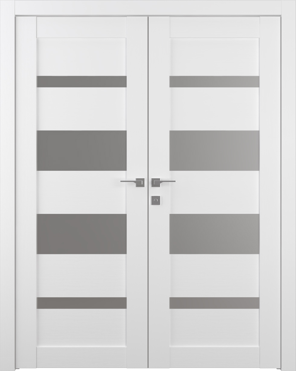 Mirella Vetro Bianco Noble Double doors