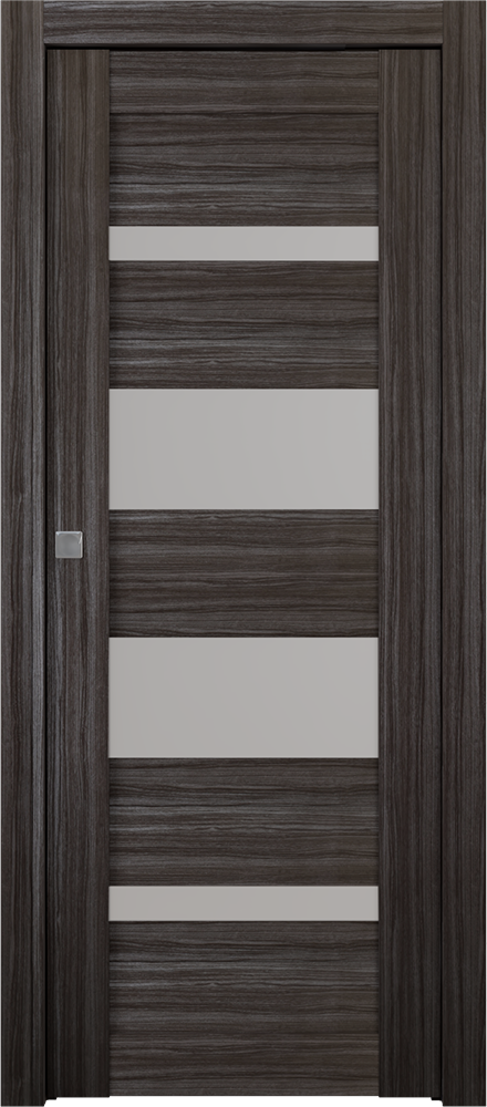 Mirella Vetro Gray Oak Pocket doors