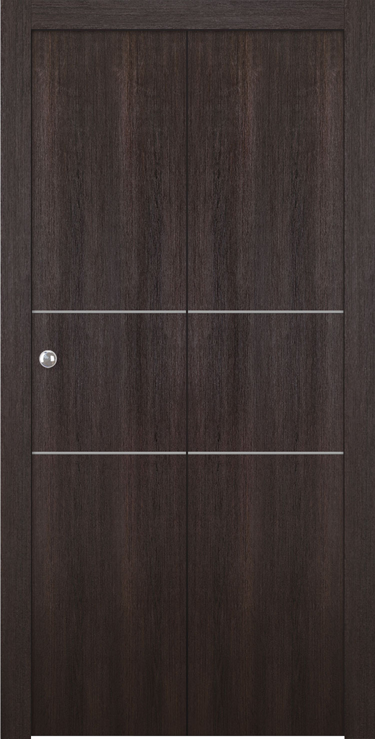 Optima 2H Veralinga Oak Bi-folding doors