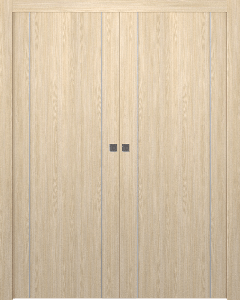 Optima 2U Loire Ash Double pocket doors