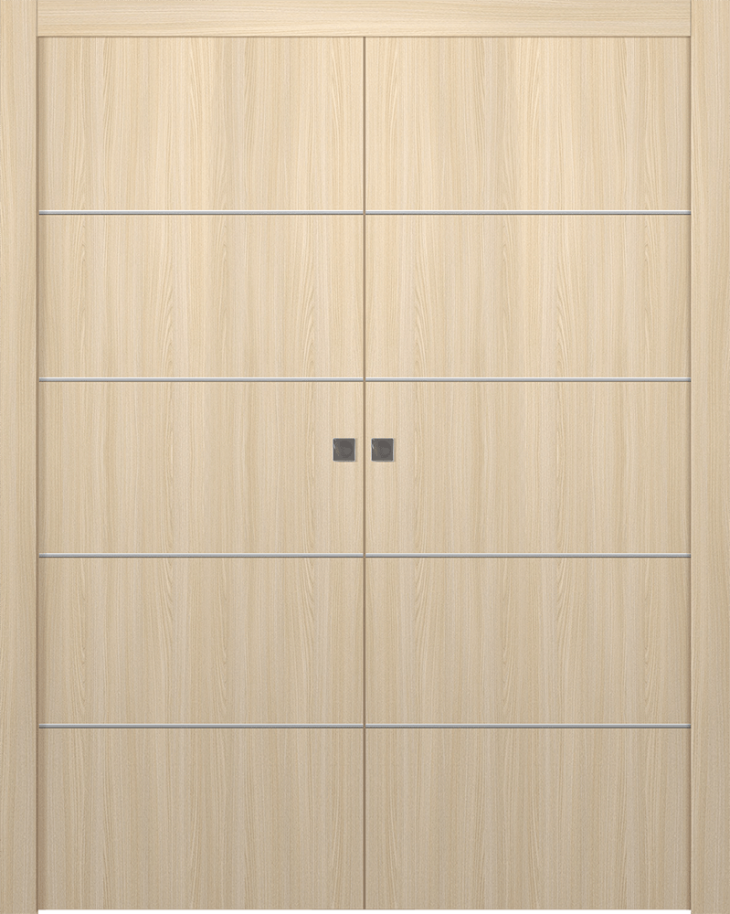 Optima 4H Loire Ash Double pocket doors