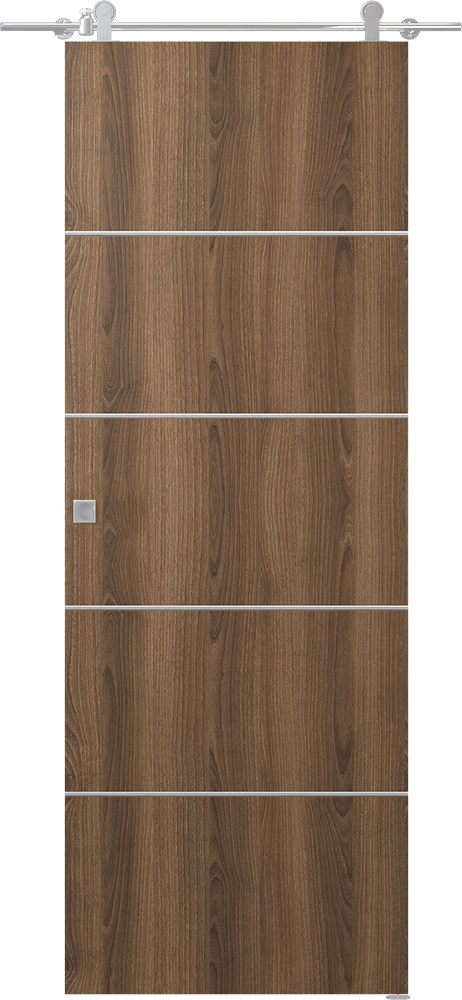 Optima 4H Pecan Nutwood Barn doors