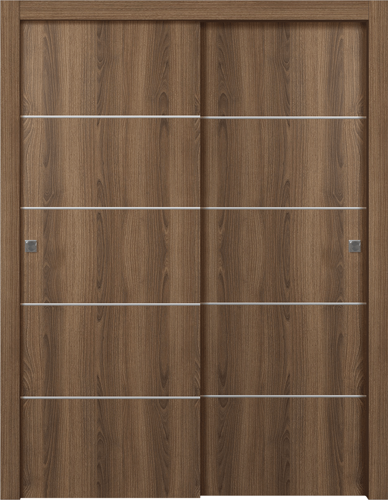 Optima 4H Pecan Nutwood Bypass doors