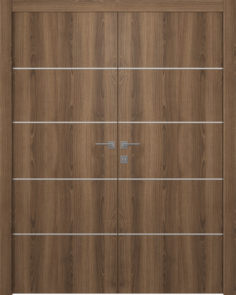 Optima 4H Pecan Nutwood Double doors