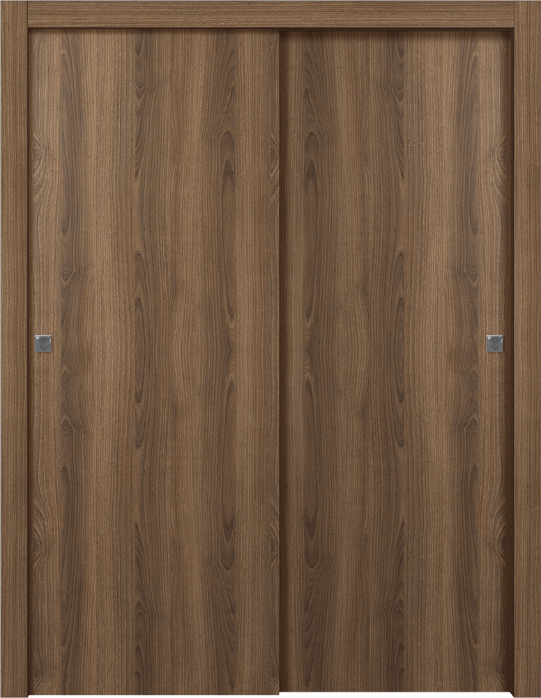 Optima Pecan Nutwood Bypass doors