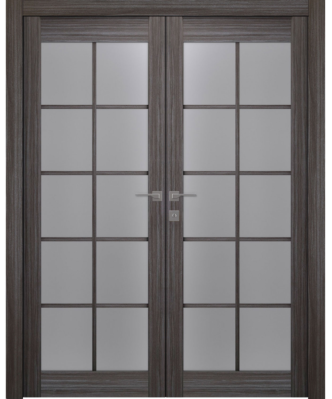 Palladio 10 Lite Vetro Gray Oak Double doors