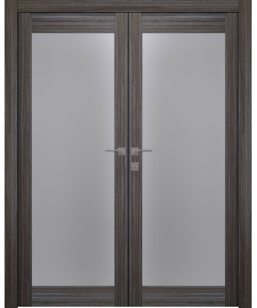 Palladio 207 Vetro Gray Oak Double doors