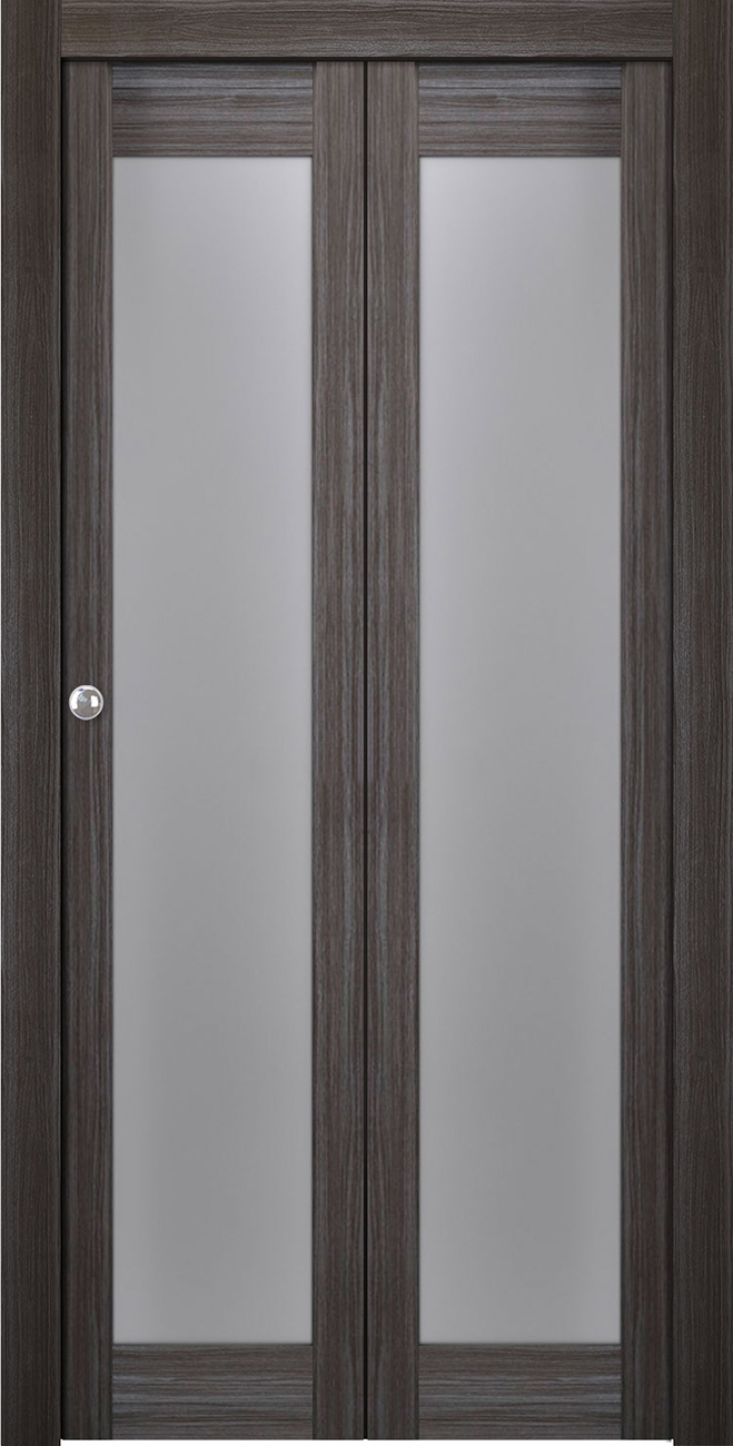Palladio 207 Vetro Gray Oak Bi-folding doors