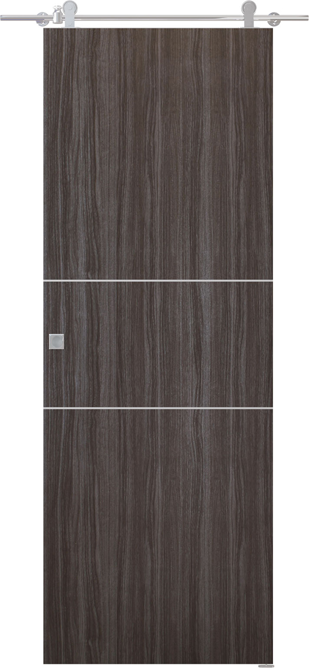 Palladio 2H Gray Oak Barn doors