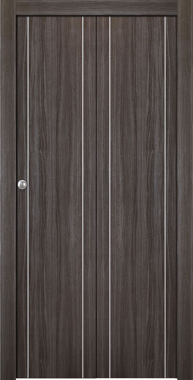 Palladio 2U Gray Oak Bi-folding doors