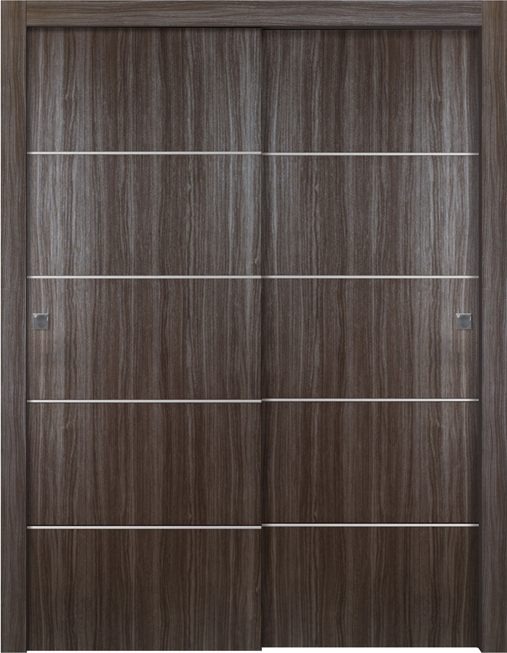 Palladio 4H Gray Oak Bypass doors