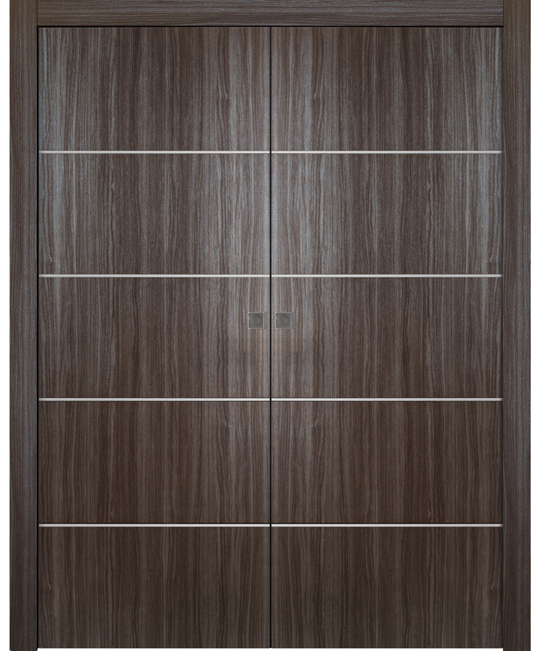 Palladio 4H Gray Oak Double pocket doors